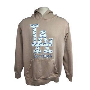 Lane Seven L/7 Los Angeles Dodgers Style City of Angels Logo Pullover Hoodie M